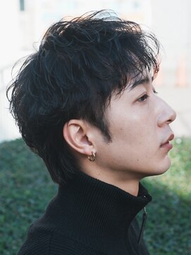 レタッチ バイ フィフス 銀座(RETOUCH by fifth) 新橋ルーズショートルーズパーマスパイキーショート刈り上げ銀座