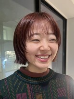 ナループロア ハチ(Nalu pu loa hachi)&nbsp;顔まわりカット/顔まわりレイヤー/暖色カラー