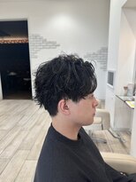 ロンド ラマ 岐阜(Lond bla-ma) センターパート×ルーズツイストスパイラル【Lond伊藤メンズ】