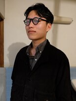 ノフ(knof)&nbsp;フェザーショート × フェザーパーマ × 刈り上げセンターパート