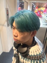 ダブル アンダーバー サロン(W_SALON) 【W_SALON 河原町】シアンブルー/透明感カラー