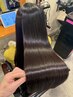 宮本指名 カット+縮毛矯正+tr 25,000