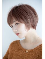 トップシェイプ(TOP SHAPE)&nbsp;柔らか丸みショート×ピンクベージュ