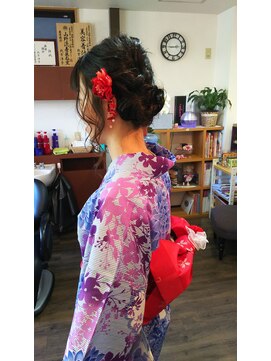 ヘアーフェイス リンド(hair face Lindo) 浴衣の着付け