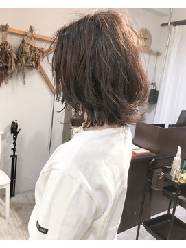 ヘアーアンドアトリエ マール(Hair&Atelier Marl) 【Marl】チョコレートブラウンカラーの無造作ボブ♪