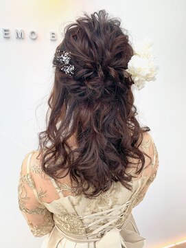 ヘッツ 仙台駅前店(HETTU) #LEMO #もこもこハーフアップ #お呼ばれアレンジ