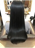 ダブルトリートメントで髪質改善　ロングレイヤー