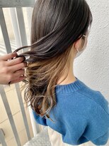 カプア 仙台駅前店(Kapua)&nbsp;インナーカラー/ミルクティーベージュ/ケアブリーチ/10代20代