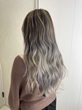 アンクス(anx) ホワイトミルクティーバレイヤージュ