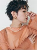 カーリークールショート／マロンベージュ