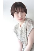 20代30代大人可愛い★小顔ボブ丸みミニマムマッシュショート