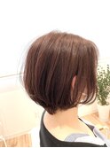 柔らかボブ×ピンクバイオレット