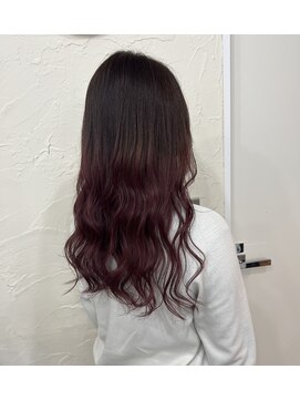 アジールヘア 北千住駅西口店(agir hair) ピンクグラデーション韓国ブリーチ北千住 韓国
