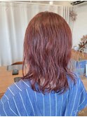 ピンクバイオレット ゆるふわロブスタイル
