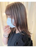透明感カラー/ワンブリーチ/髪質改善