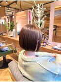 内側刈り上げでボブで