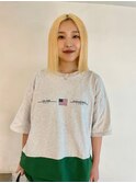 【抜きっぱなし、切りっぱなしが可愛い！？】blond bob！