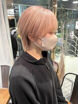 ヘアーアンドメイク ビス(HAIR&MAKE bis)&nbsp;ピンクカラー色落ち過程！ご参考までに！！
