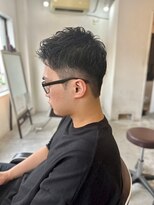ソイクフ(SOY KUFU)&nbsp;MEN'SHAIRアッシュブラックベリーショートダークアッシュ