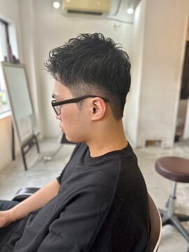 ソイクフ(SOY KUFU) MEN'SHAIRアッシュブラックベリーショートダークアッシュ