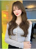 韓国ヘア/レイヤーカット/ロングレイヤー/髪質改善/縮毛矯正/栄