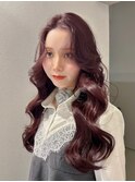 韓国ヘアレイヤーカット顔周りカットブリーチなしカラーA