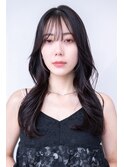 20代30代かわいい/顔まわりレイヤー/前髪/アンブレラカラー