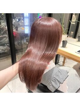 ヘアサロンガリカアオヤマ(hair salon Gallica aoyama) ガーリーな柔かいピンクベージュ