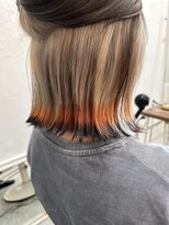 ロミー 本厚木(ROMMY.) くびれボブ☆エンドカラー☆アプリコットオレンジ20代~50代