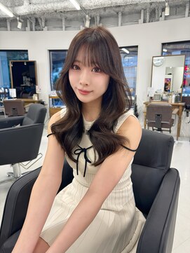 ハピネス 梅田茶屋町店(HAPPINESS) 韓国ヘア/レイヤーカット/髪質改善/顔周り/ブリーチなしベージュ