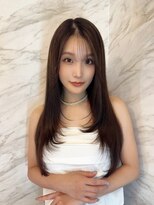 ロンド フィーユ(Lond fille)&nbsp;シースルーバング×ナチュラルワンカールストレート