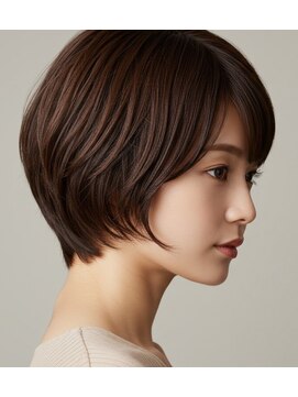 ソレイユ フィス店(Soleil) ひし形シルエット　大人ショート髪質改善白髪染め30代東久留米