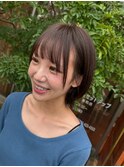 顔回りレイヤー/くびれボブ/小顔ライン/ショートボブ/垢ぬけヘア