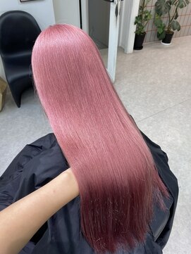 ペレ 渋谷(PELE) くびれヘア/アプリコットオレンジ/夏のヘアアレンジ/渋谷