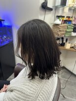 24 岸和田店&nbsp;柔らかブラウンの外ハネミディ