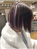 ラベンダーピンクのミニボブ