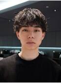 新橋ルーズショートパーマルーズパーマメンズショート刈り上げ