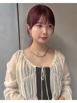 アルコイリスバイドールヘアー(ARCOIRIS by Dollhair) 都島/チェリーピンク/ブリーチなしカラー/韓国/ぱっつん前髪