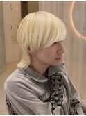 メンズウルフ×ブロンドブリーチ