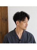 大人メンズツーブロックパーマ　20代 30代 40代 50代 60代メンズ