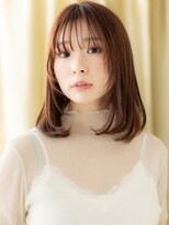 カバーヘア ブリス 戸田公園西口店(COVER HAIR bliss)&nbsp;フレンチバングブリーチなしハッシュレイヤーカット20代30代X