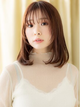 カバーヘア ブリス 戸田公園西口店(COVER HAIR bliss) フレンチバングブリーチなしハッシュレイヤーカット20代30代X