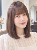 ツヤ髪ワンカールミディ【川崎】【30代】【40代】