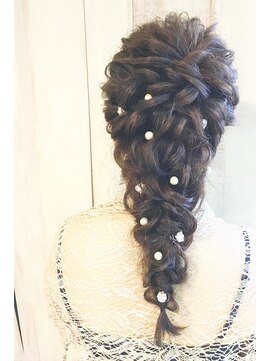 アンフィフォープルコ(AnFye for prco) 【AnFyeforprco】編みおろし × パールピン