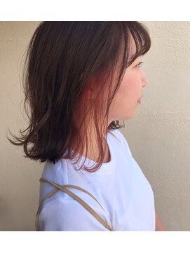 ビール 今泉店(BEER) 【BEER 山崎雄太朗】インナーカラー　ピンク