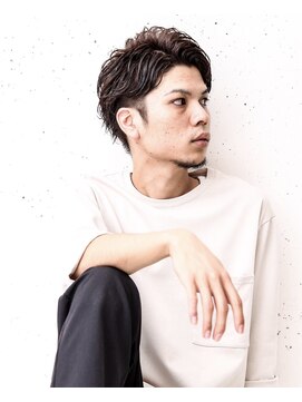 フジヤマ バーバー ショップ(FUJIYAMA BARBER SHOP) ソフトツーブロック フェザーマッシュ