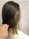 【インナーカラー】グレージュ/ミルクティーベージュ