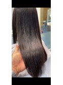 縮毛矯正and高級カラーand高級トリートメント7.12仕上がり