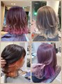 ティアラ 桜木町(TIARA)&nbsp;髪色飽きた方はインナーカラー、ハイライトなどもおすすめです！