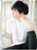 *CUORE那覇*好感度大！ネイビーカラー束感カットくせ毛ショートa